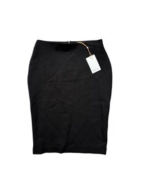 Quince NWT Black Midi Pencil Skirt Womens Small Stretch Bodycon Work Office